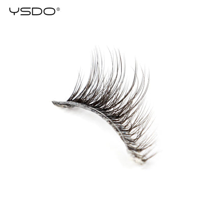 YSDO 5/10 Pairs Natural Soft Black Half Lashes