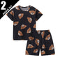 Children's Casual Joker Bear Print Pajama Set
