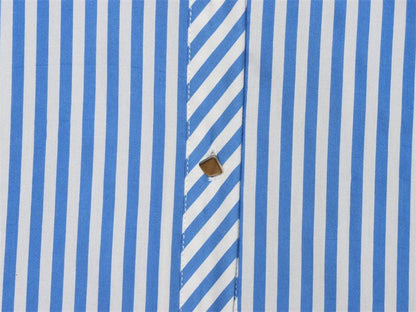 Women's Striped Bow-Tie Shirt Jacket in Polyester