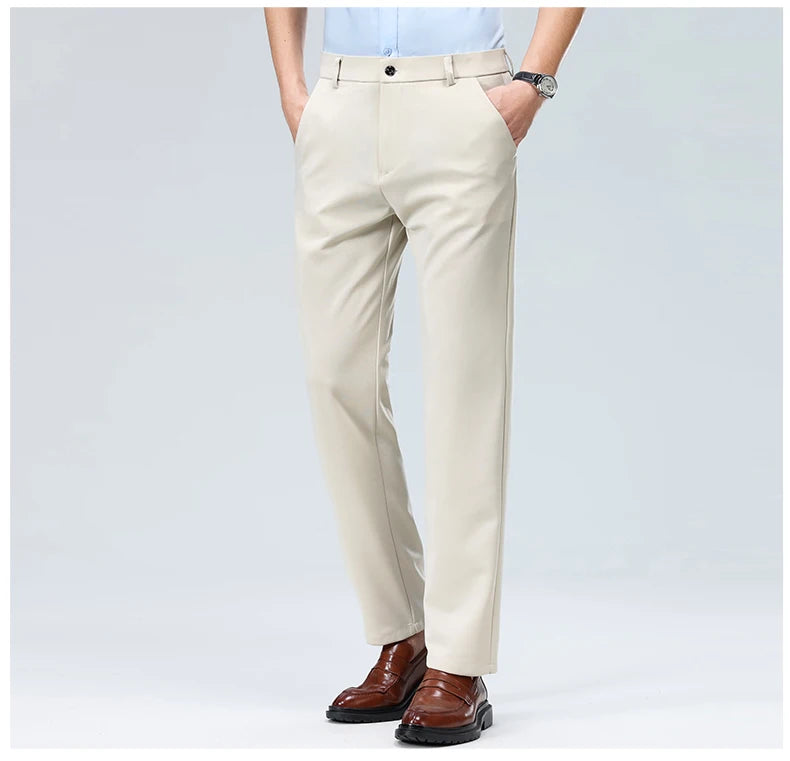 Men's Summer Casual Suit Pants Plus Size 28-42