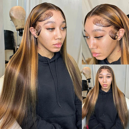 Blonde Ombre Brazilian Human Hair Lace Front Wig