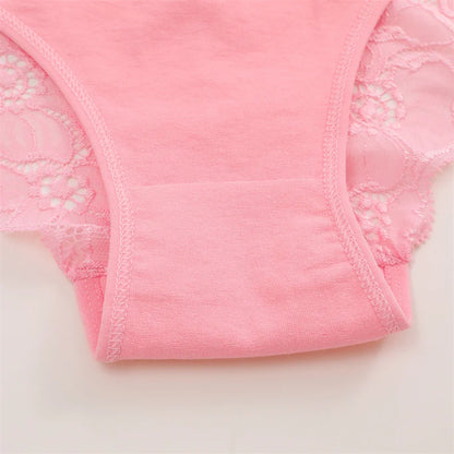 3PC Set Women's Floral Lace Low Rise Briefs