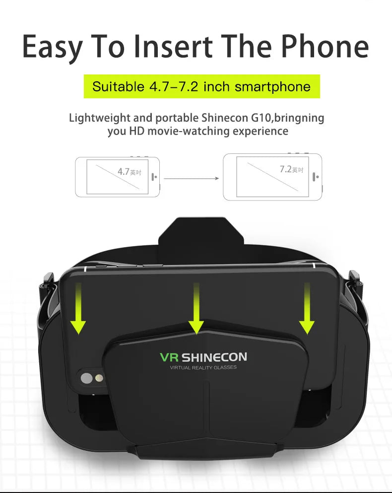 3D Virtual Reality Glasses Headset for Smartphones