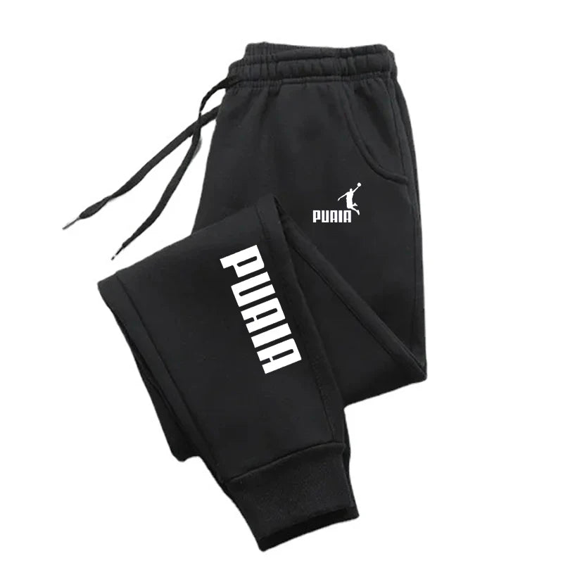 Men's Print Jogging Pants Casual Polyester Trousers