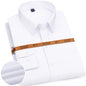 Men's Slim Fit Solid Color White Dress Shirt