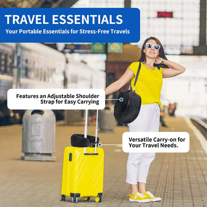 U-Shaped Travel Neck Pillow with Storage Bag
