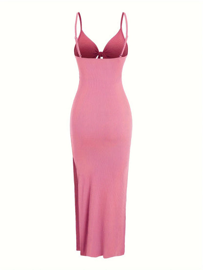 Knit Backless Sleeveless Dress for Women