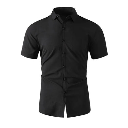 Men's Casual Short Sleeved Shirt Polyester Blend