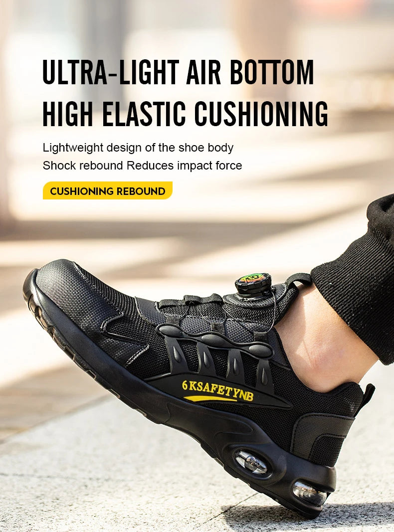 Men's Steel Toe Safety Shoes with Air Cushion