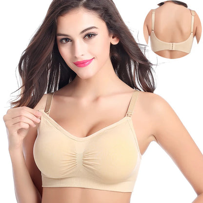 Wirefree Nursing Bra for Women in Natural Color