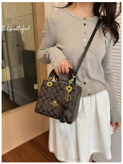 Vintage Monogram Handbag with Bear Charm