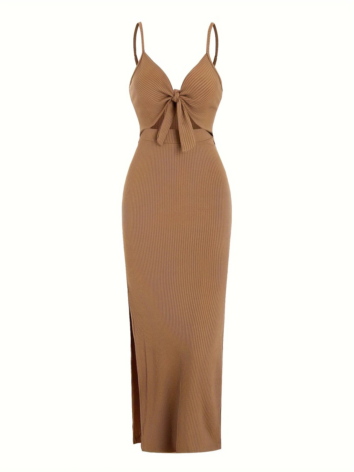 Knit Backless Sleeveless Dress for Women