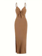 Knit Backless Sleeveless Dress for Women
