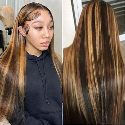 Blonde Ombre Brazilian Human Hair Lace Front Wig