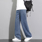 Men's Casual Straight Denim Jeans in Light Blue