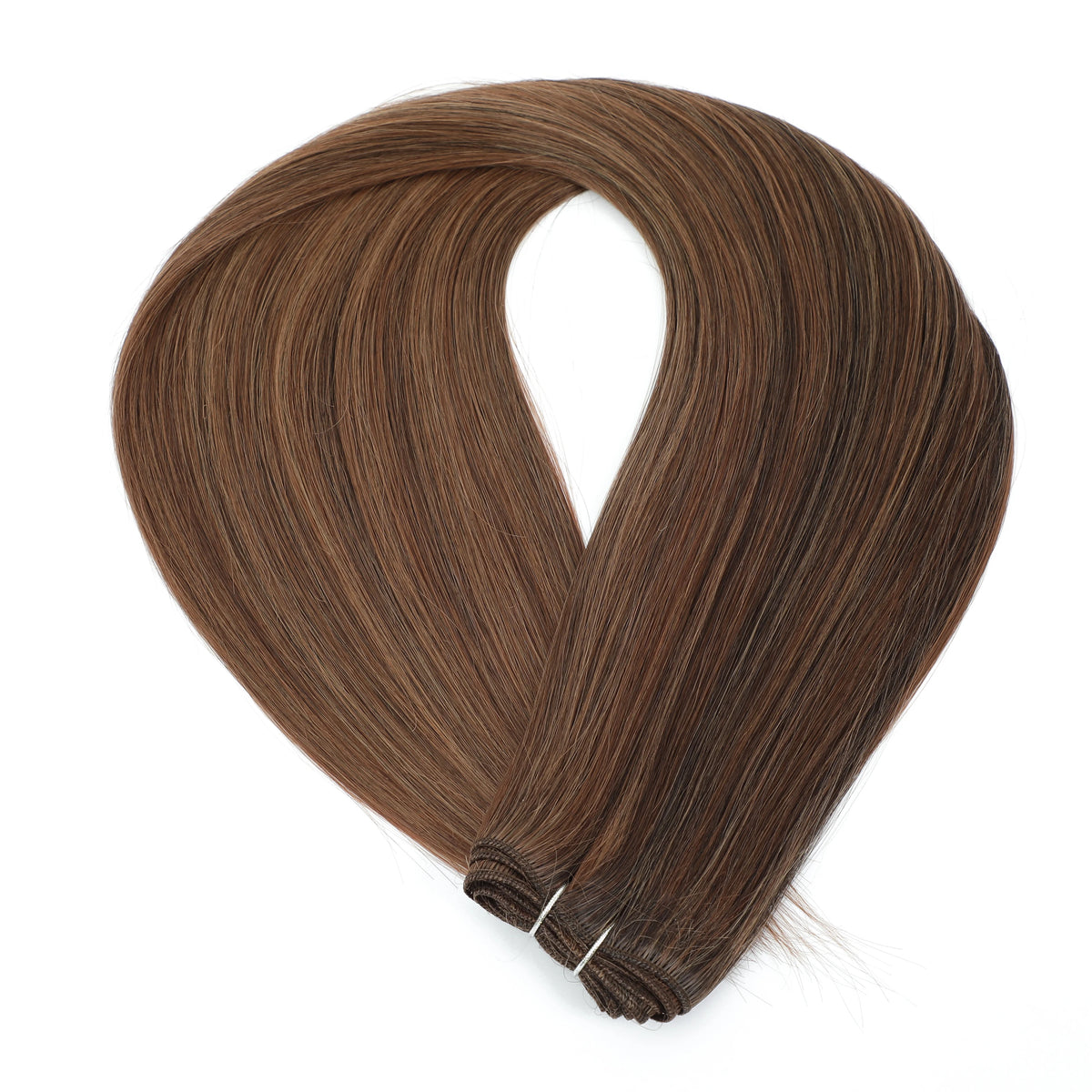 30 Inch Bone Straight Synthetic Hair Bundles Piano Blonde Ombre