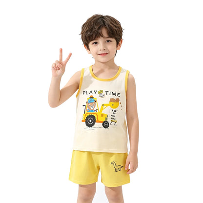 Cotton Summer Kids Clothing Set T-Shirt and Shorts