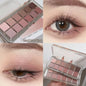 12-Color Matte Eyeshadow Palette Tea Apricot Earth Tones
