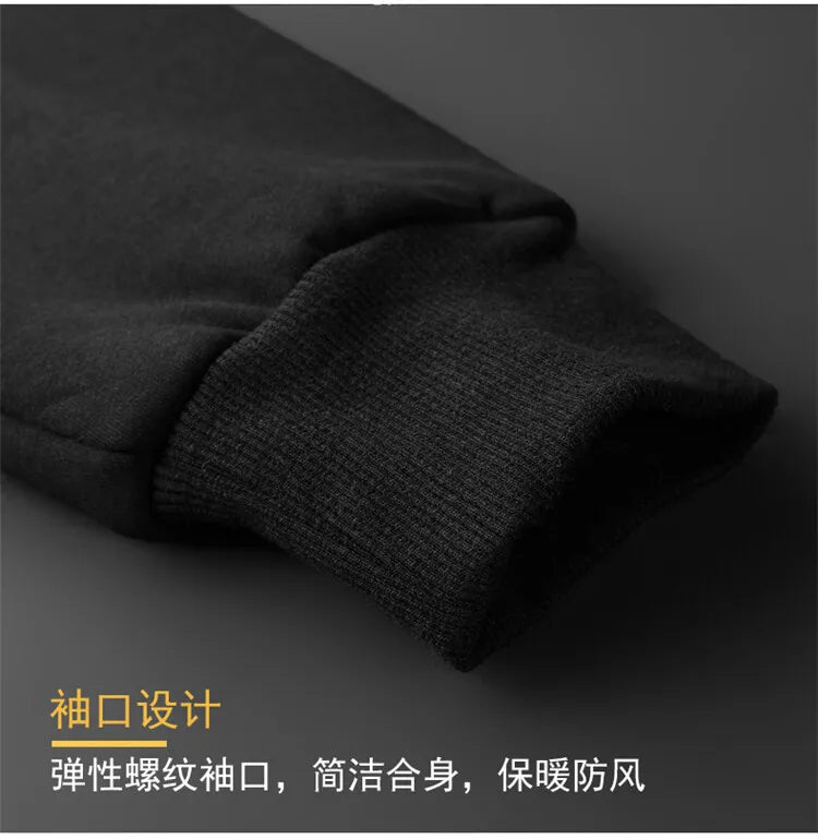 Thick Lambswool Hoodie Jacket for Men and Women