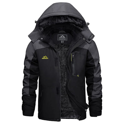 Men's Waterproof Fleece Ski Jacket Parka