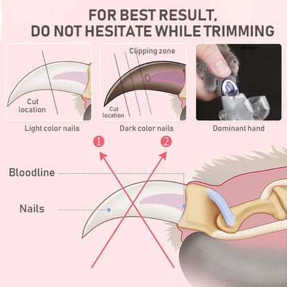 Rechargeable LED Pet Nail Clipper