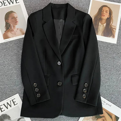 Elegant Long Sleeve Blazer Coat for Women