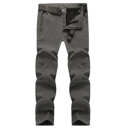 Men's Winter Soft Shell Hiking Pants with Fleece Lining