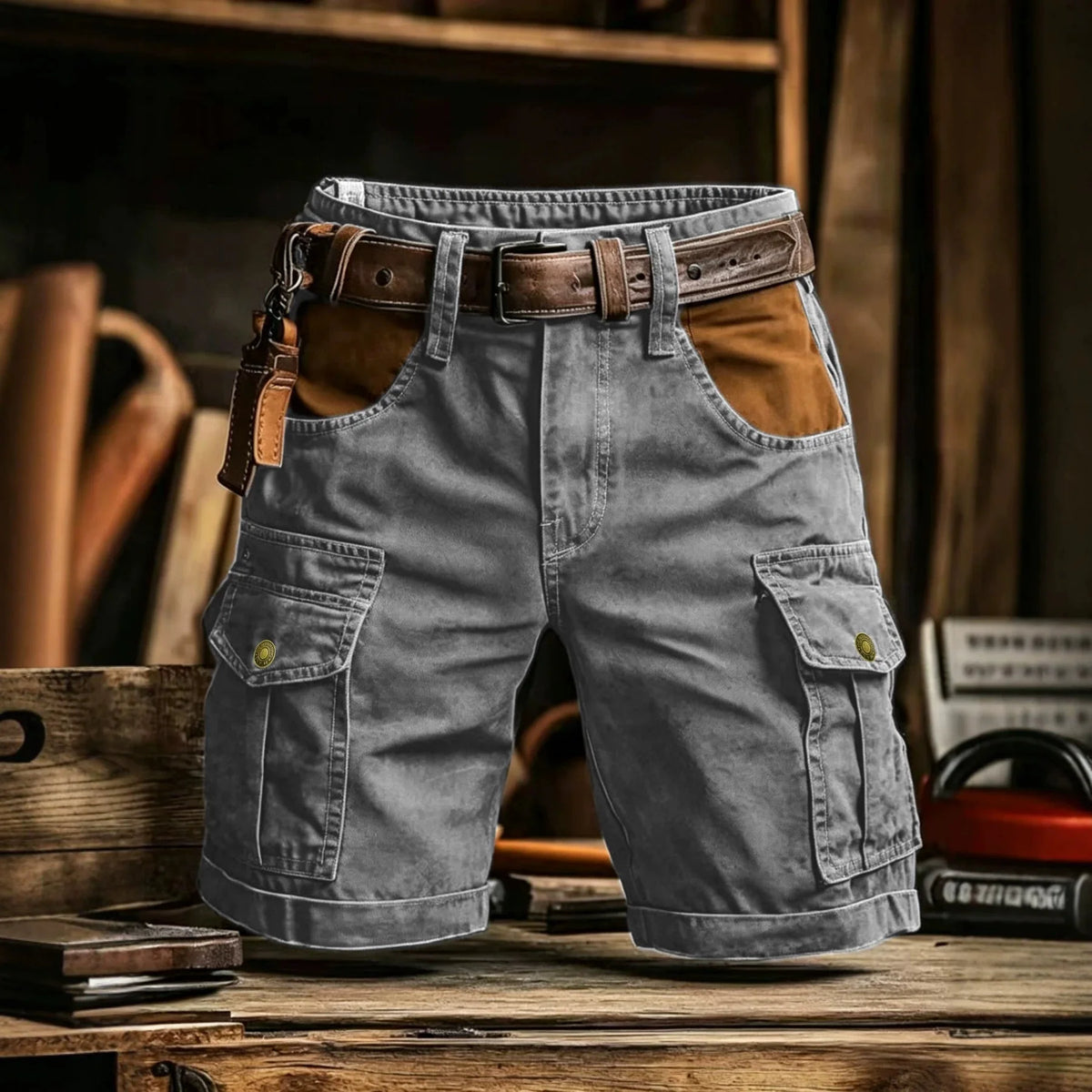 Men's Casual Cotton Bermuda Shorts Plus Size