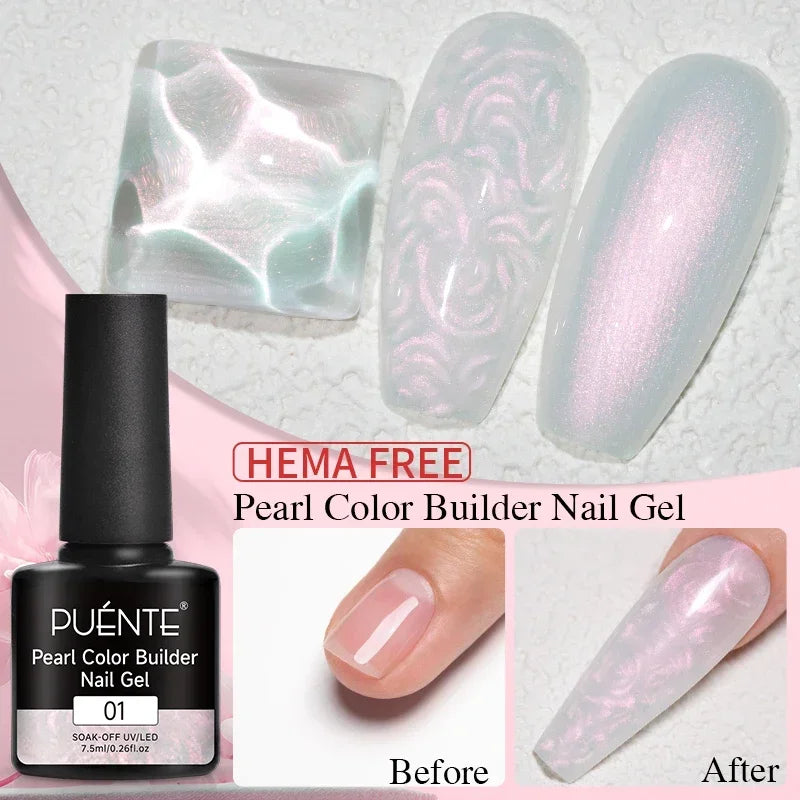 Clear 3D No Wipe Sculpture Gel Nail Polish 15ML