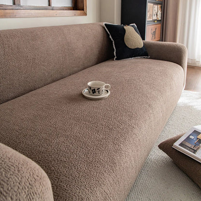 Adjustable Velvet Sofa Cover for L Shape Couch