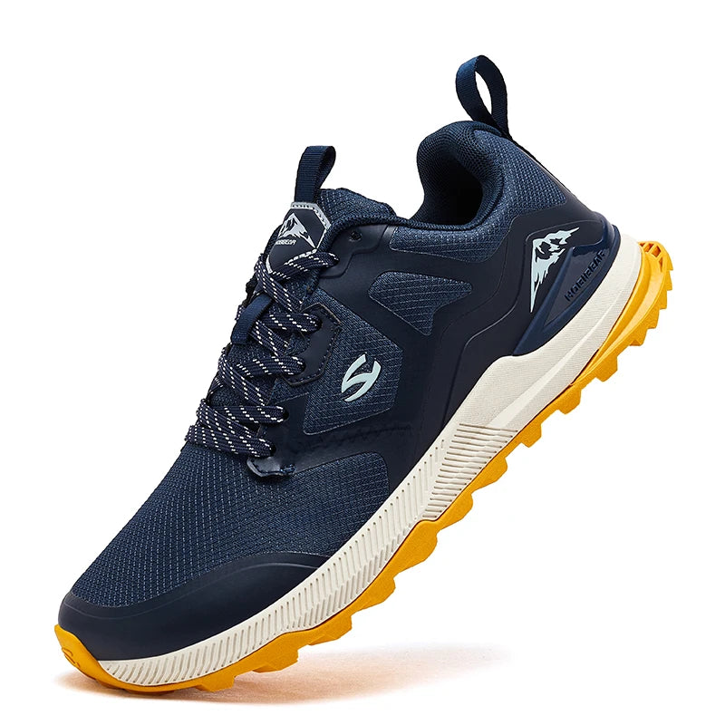 HOBIBEAR Hiking Sneakers Lace-Up Artificial Leather Shoes