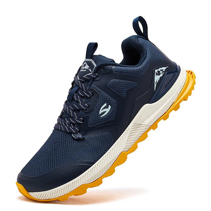 HOBIBEAR Hiking Sneakers Lace-Up Artificial Leather Shoes