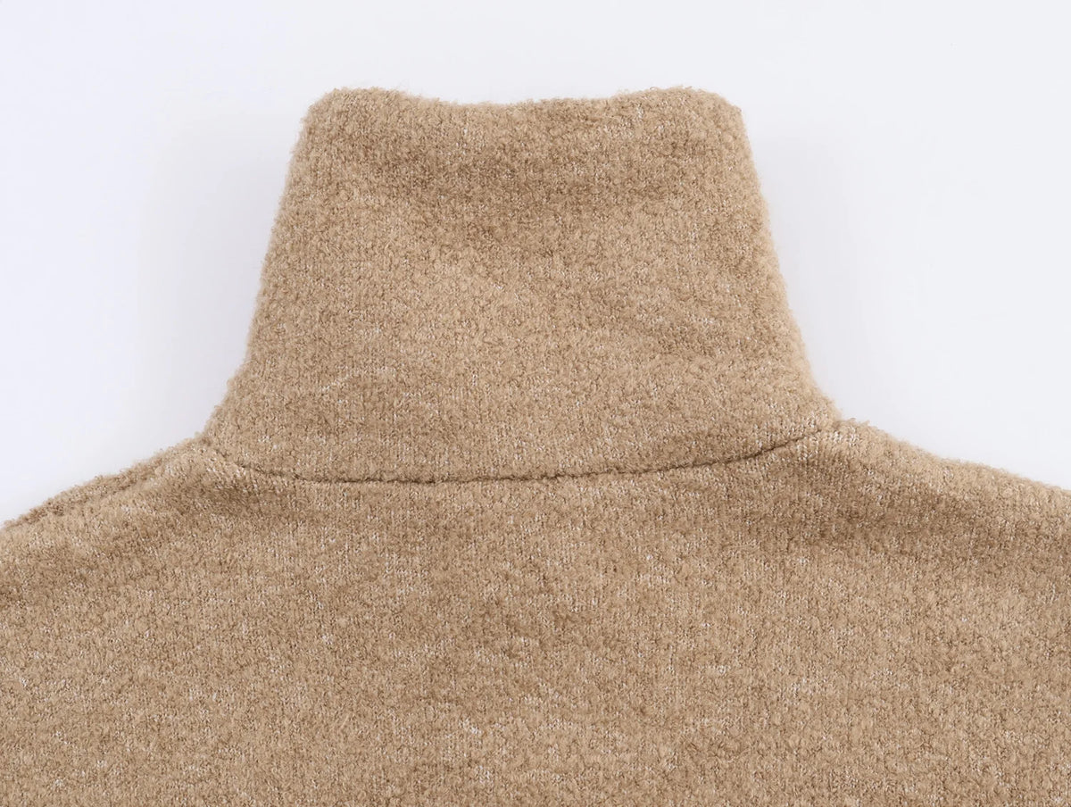 Casual Zipper Jacket Coat for Women in Polyester