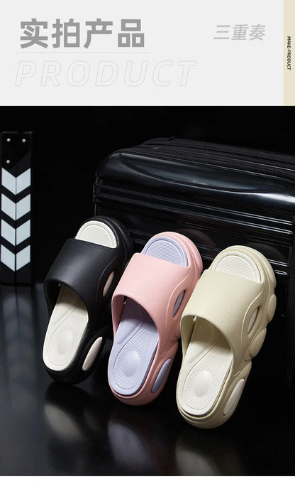 Men's Summer Platform Slides EVA Non-slip Beach Shoes
