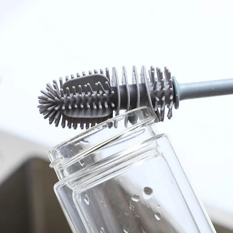Silicone Long Handle Bottle and Cup Cleaning Brush