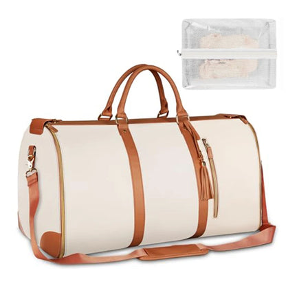 Foldable PU Leather Duffel Bag for Women's Travel