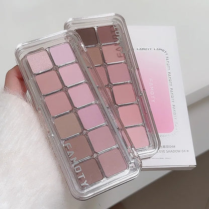 12-Color Matte Eyeshadow Palette Tea Apricot Earth Tones