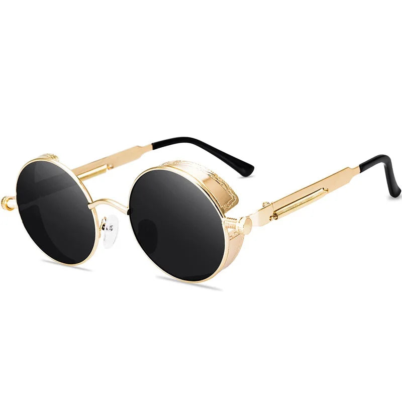 Metal Alloy Round Sunglasses for Men
