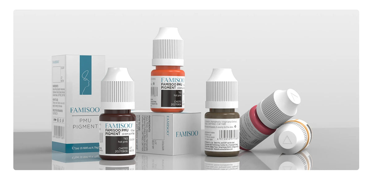 FAMISOO 5ML Permanent Makeup Pigment for Lips and Eyebrows