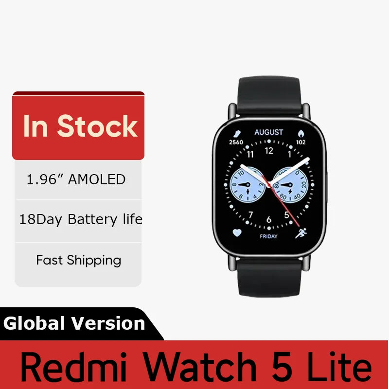 Redmi Watch 5 Lite 1.96 Inch AMOLED Display