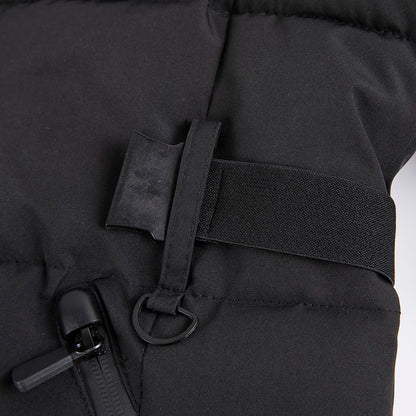 Women's Hooded Padded Winter Parka with Belt