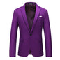 Bright Green Men's Blazer, Polyester Slim Fit Jacket