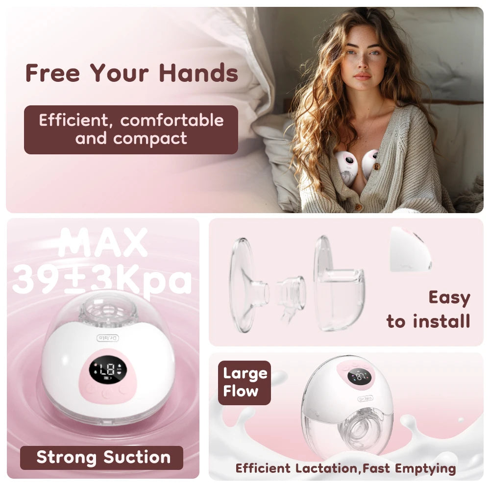 MAMIJOY Wearable Electric Breast Pump 2PCS BPA Free