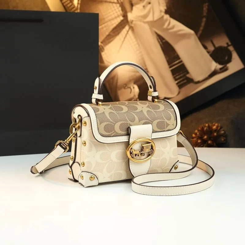 Stylish PU Box Bag for Women with Sequined Design