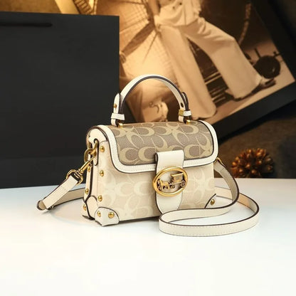 Stylish PU Box Bag for Women with Sequined Design