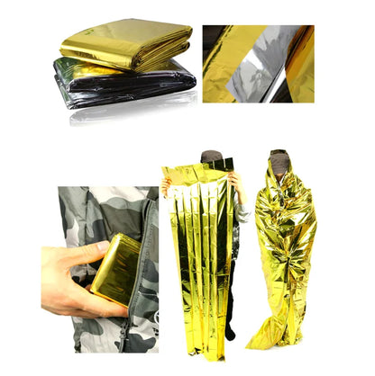 Gold Emergency Blanket Waterproof Insulation Tool 160x210cm