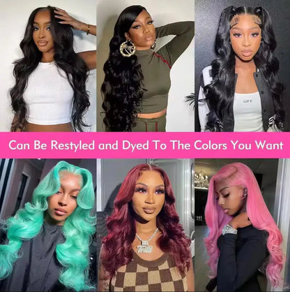 Natural Black Body Wave Lace Wig 40 42 Inches