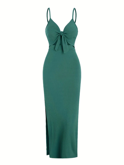 Knit Backless Sleeveless Dress for Women