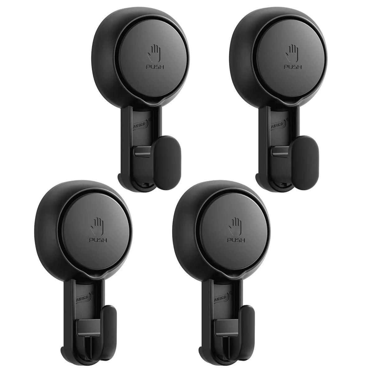 TAILI Heavy Duty Suction Cup Hooks 4pcs for Bathroom Kitchen