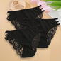 3PC Set Women's Floral Lace Low Rise Briefs